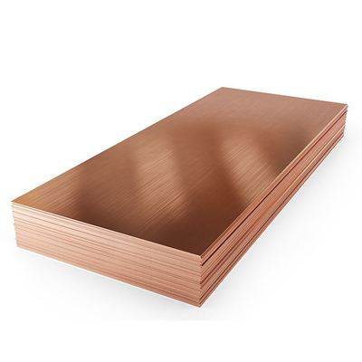 Καθαρός χαλκός υλικό C11000 C10200 C17200 4x8 5mm φύλλων πιάτων χαλκού ASTM πυκνά