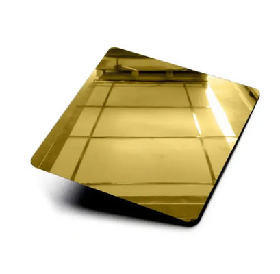 AISl 201 J2 Ti-Gold 8K Mirror Cold Rolled Sheet από ανοξείδωτο χάλυβα για την κατασκευή χημικού εξοπλισμού